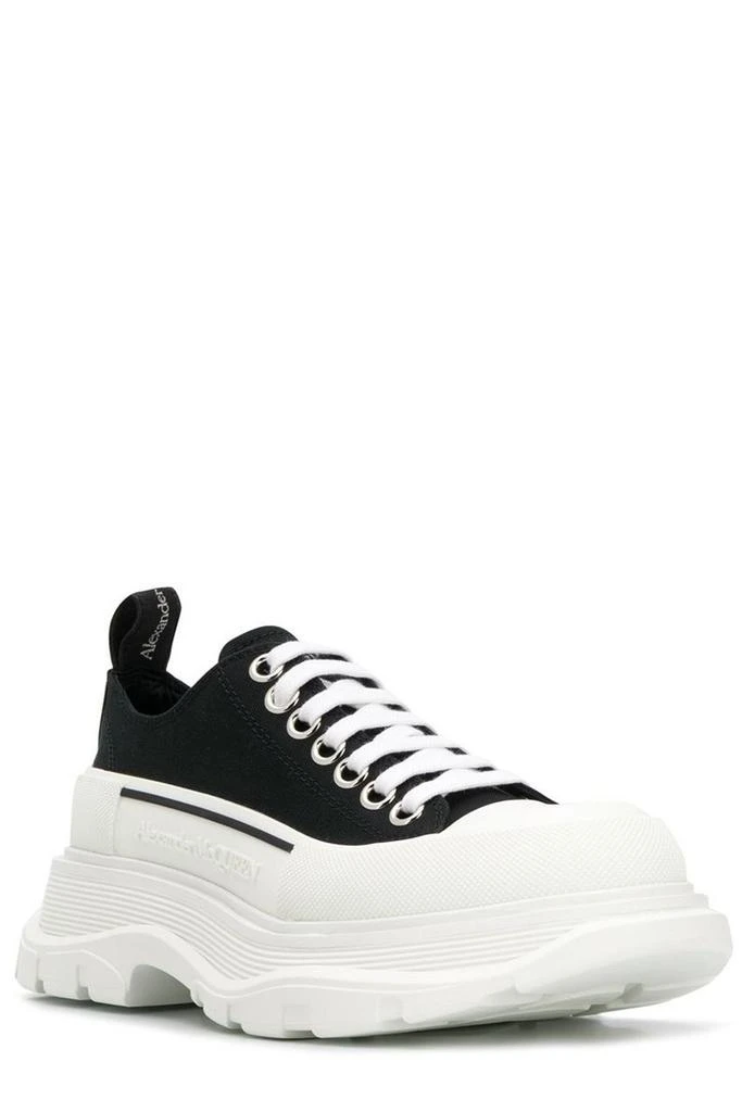 商品Alexander McQueen|Alexander McQueen Tread Slick Lace-Up Sneakers,价格¥2972-¥3311,第5张图片详细描述