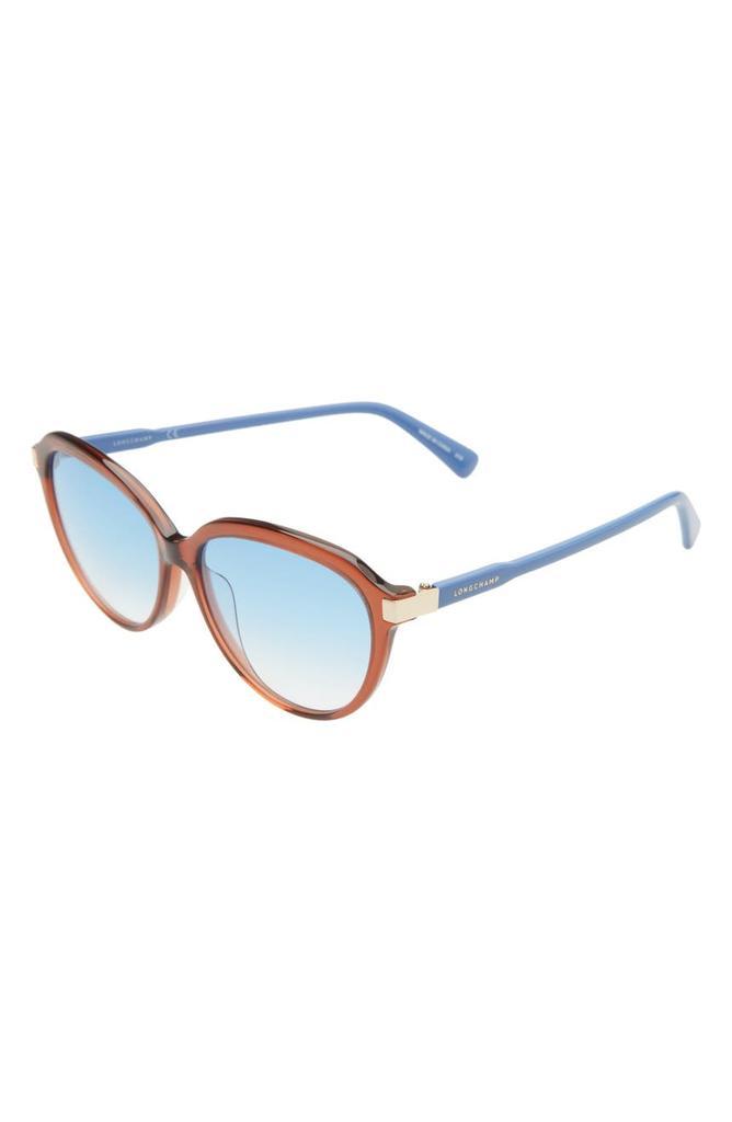 商品Longchamp|Le Pliage 56mm Gradient Tea Cup Sunglasses,价格¥345,第4张图片详细描述