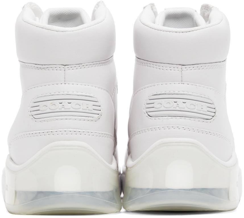 商品Coach|White Citysole High Sneakers,价格¥1634,第4张图片详细描述