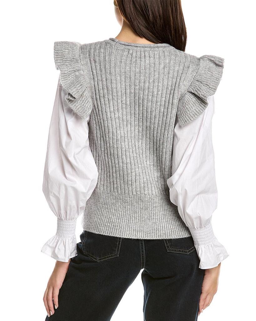 Design History Mixed Media Sweater商品第2张图片规格展示