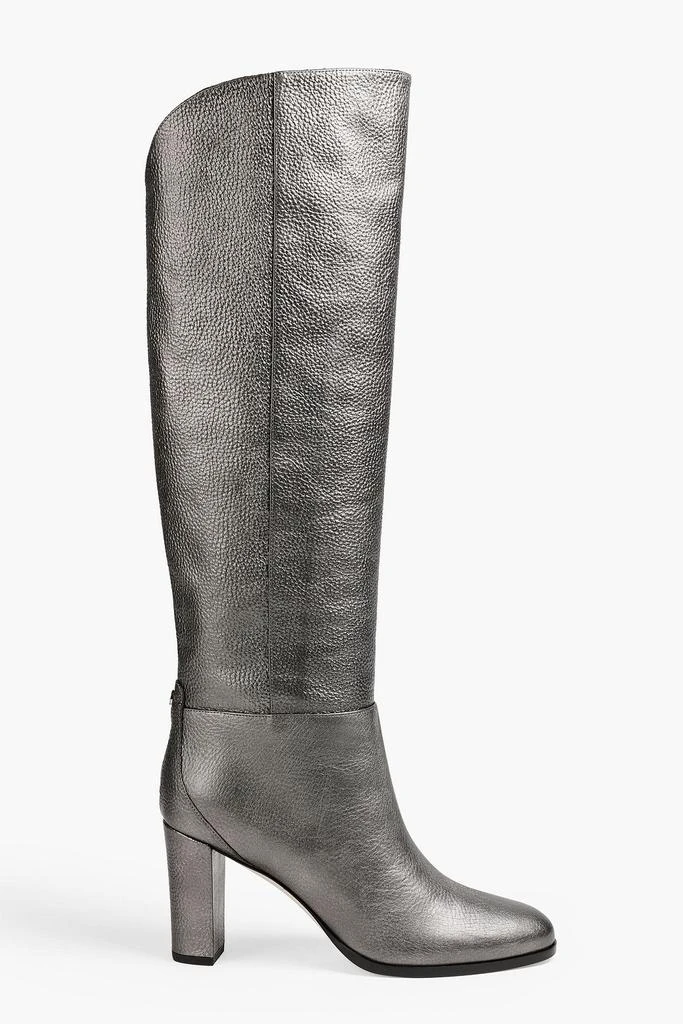 商品Jimmy Choo|Madalie metallic pebbled-leather knee boots,价格¥2846,第1张图片