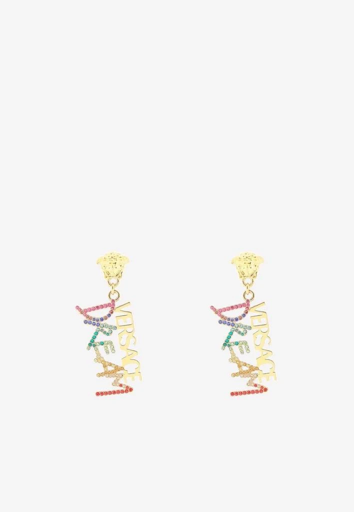 商品Versace|Crystal-Embellished Dream Earrings,价格¥2943,第1张图片