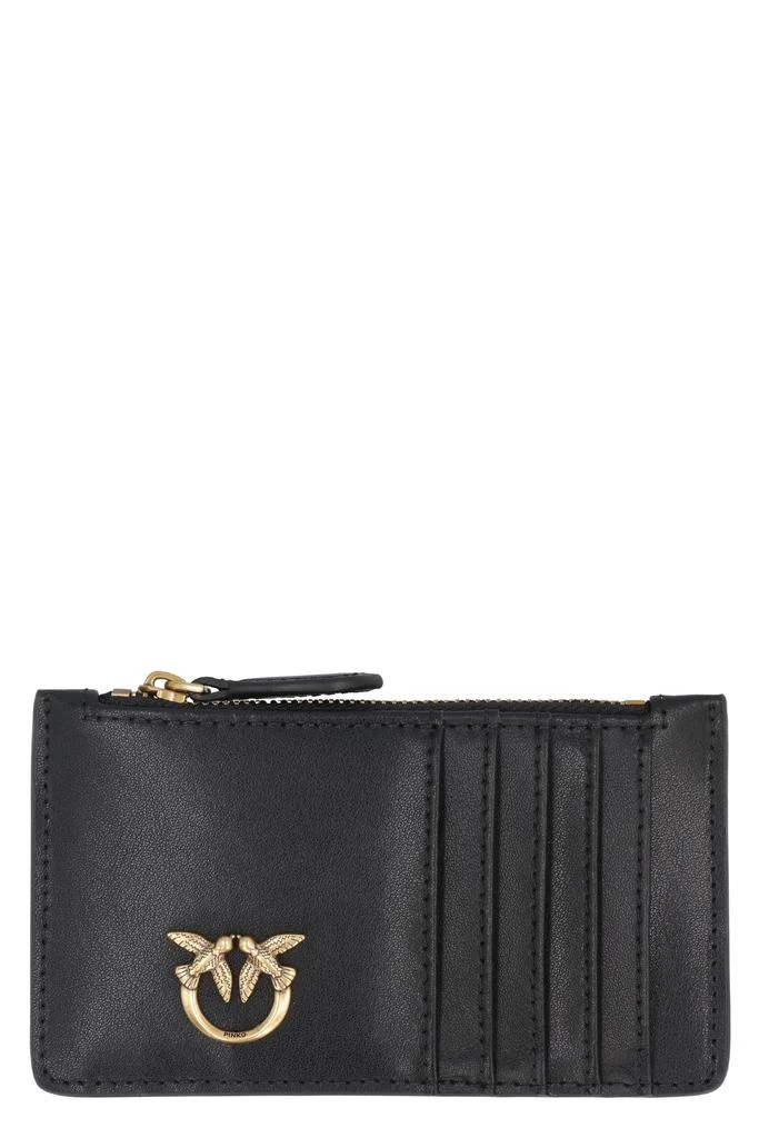 商品PINKO|AIRONE QUILTED LEATHER CARD HOLDER,价格¥968,第1张图片