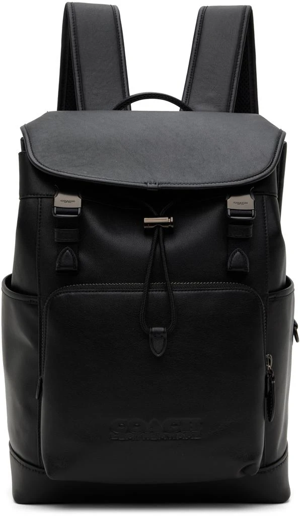 商品Coach|Black League Flap Backpack,价格¥3562,第1张图片