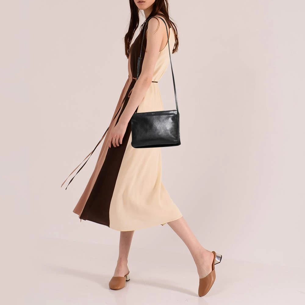 商品[二手商品] Celine|Celine Black Leather Large Trio Crossbody Bag,价格¥4944,第2张图片详细描述