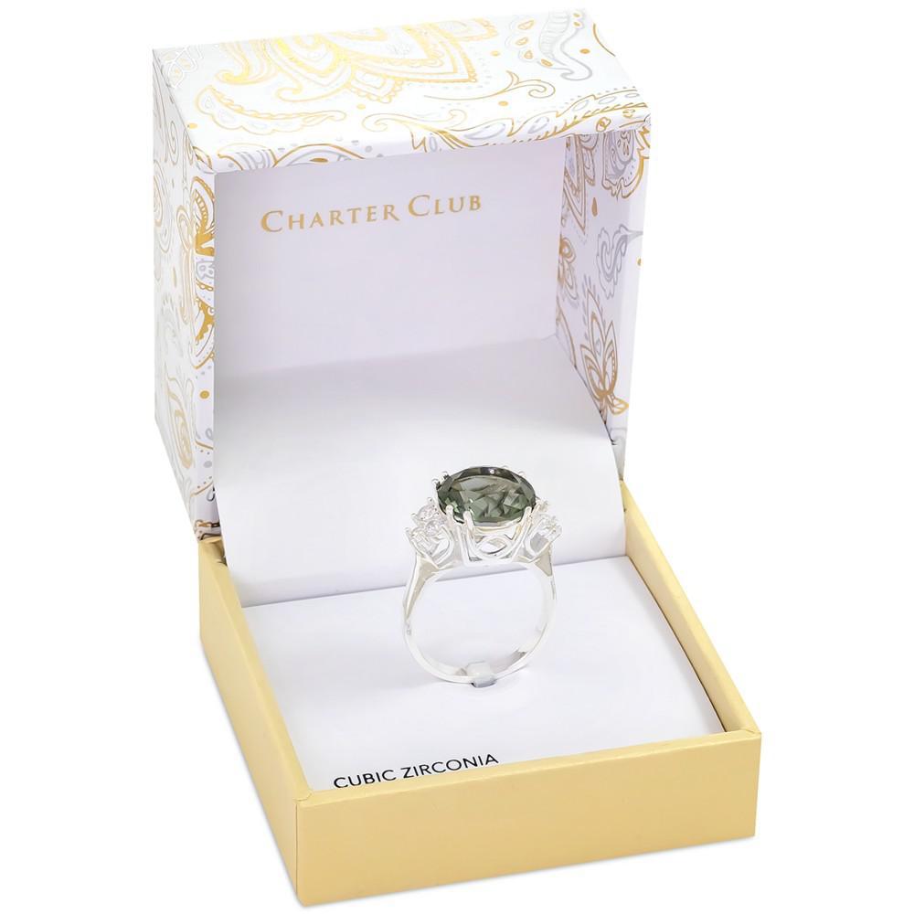 商品Charter Club|Silver-Tone Color Crystal Ring, Created for Macy's,价格¥187,第4张图片详细描述