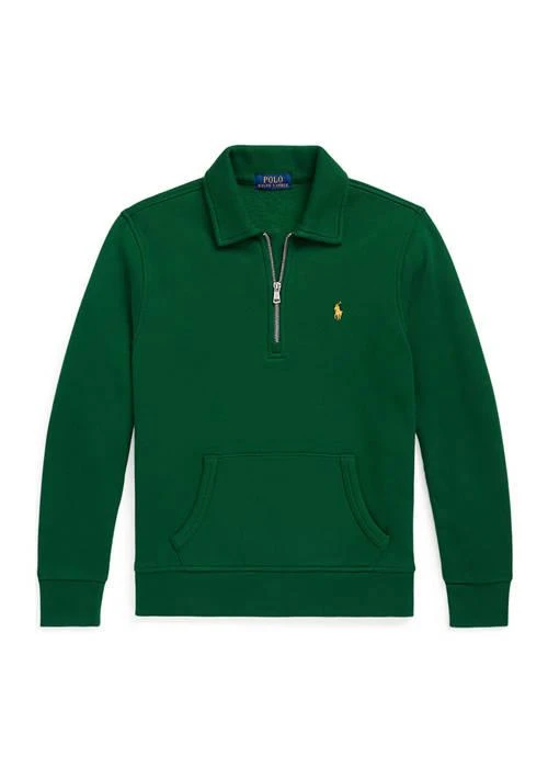 商品Ralph Lauren|Lauren Childrenswear Boys 8 20 Fleece Quarter Zip Pullover,价格¥313,第1张图片