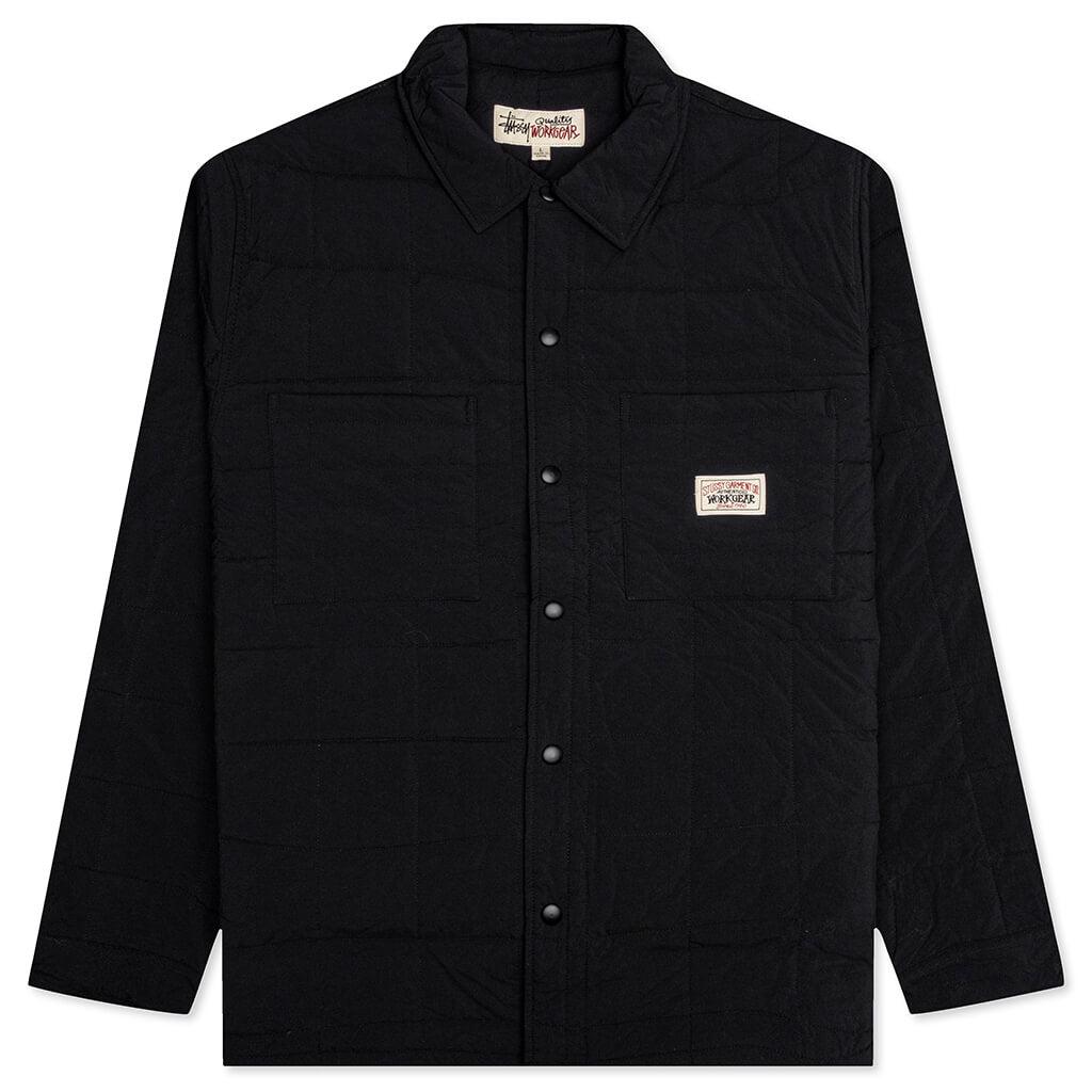 Stussy Quilted Fatigue Shirt - Black商品第1张图片规格展示