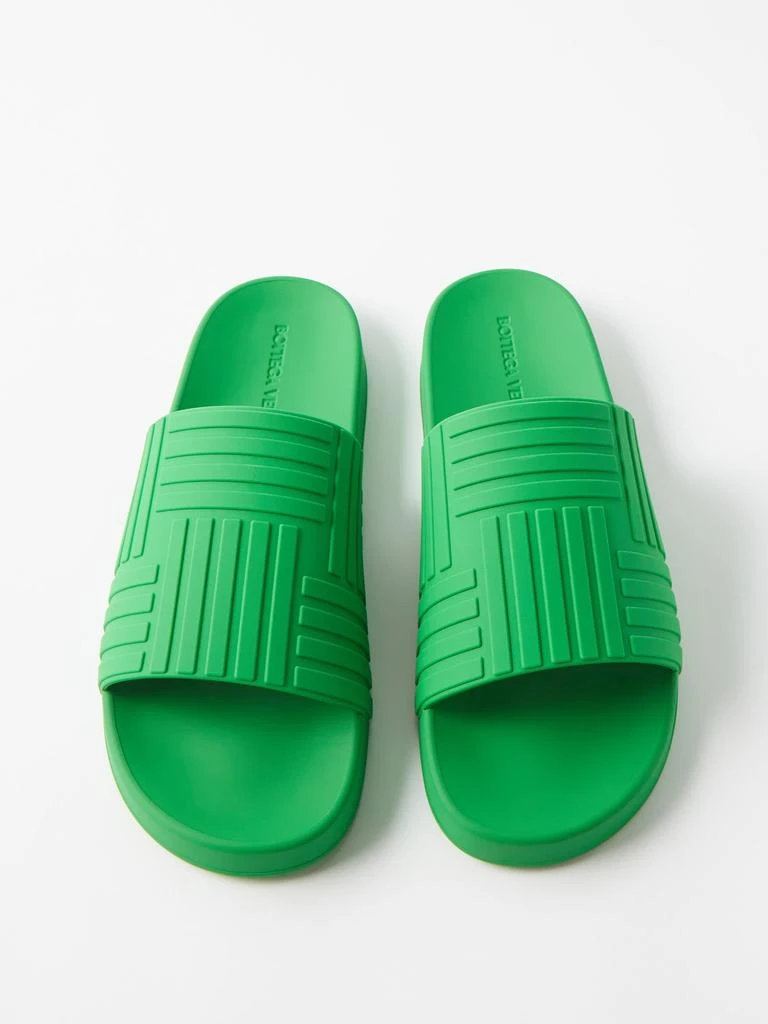 商品Bottega Veneta|Intrecciato rubber slides,价格¥3876,第4张图片详细描述