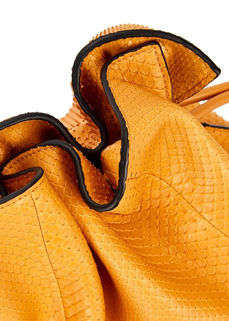 商品Loewe|Flamenco yellow python clutch,价格¥20375,第3张图片详细描述