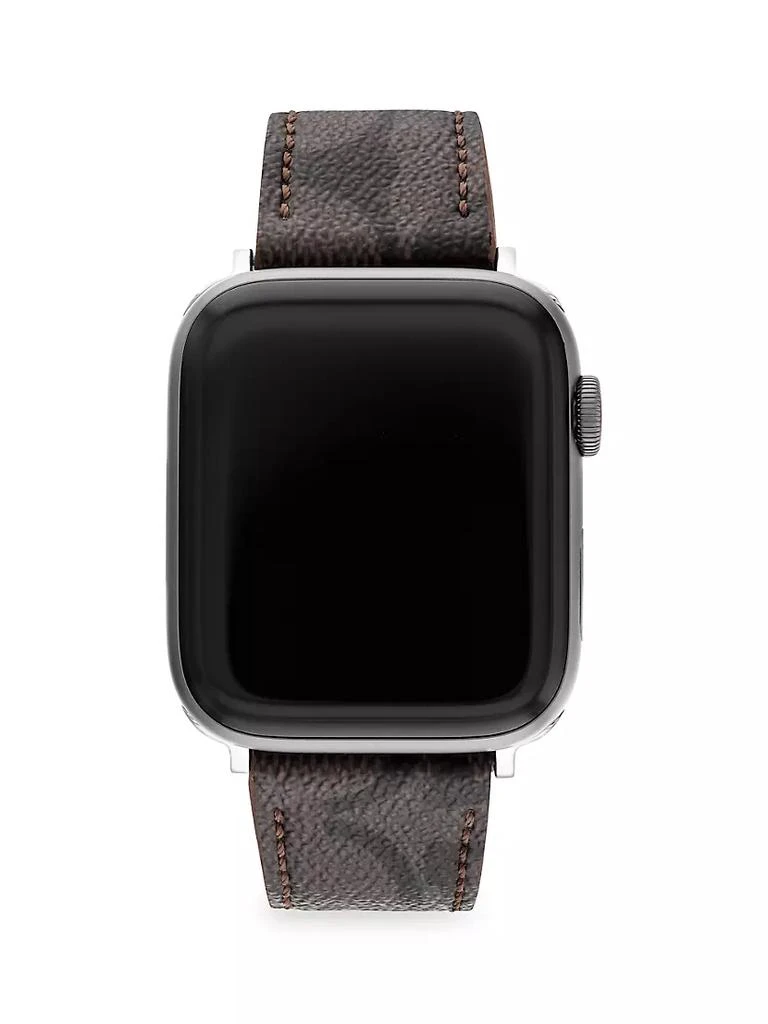 商品Coach|Apple Watch® Signature Canvas Strap,价格¥713,第1张图片