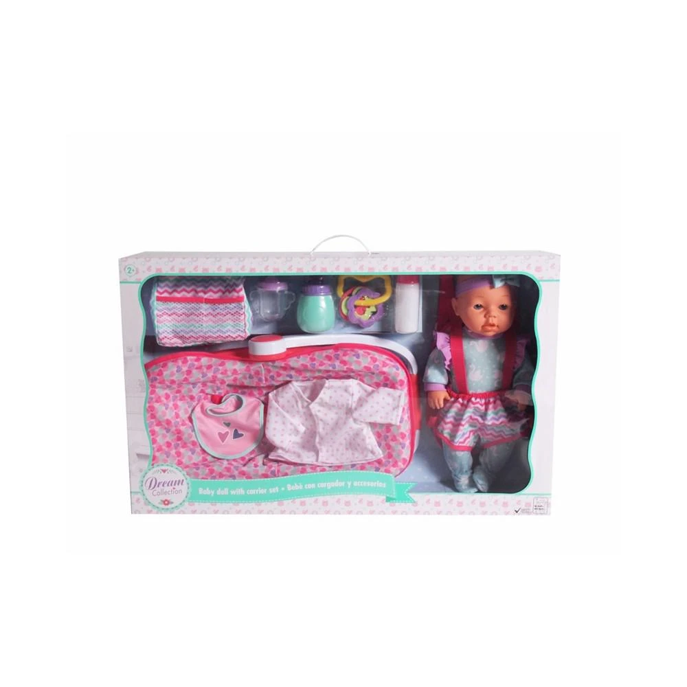 商品Redbox|Dream Collection 16" Baby Doll With Carrier Accessories,价格¥299,第1张图片