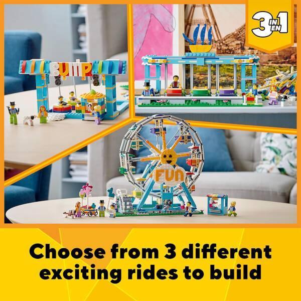 商品LEGO|LEGO Creator: 3in1 Ferris Wheel Fairground Building Set (31119),价格¥692,第4张图片详细描述