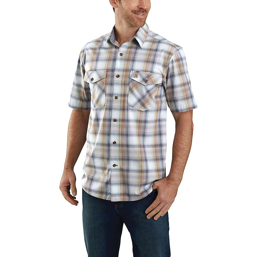 商品Carhartt|Men's Rugged Flex Relaxed-Fit Lightweight SS Button-Front Plaid Shirt,价格¥233,第2张图片详细描述