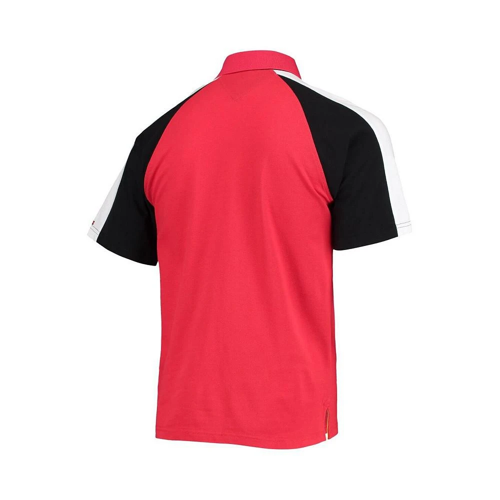 商品Tommy Hilfiger|Men's Red, White Kansas City Chiefs Holden Raglan Polo Shirt,价格¥525,第3张图片详细描述