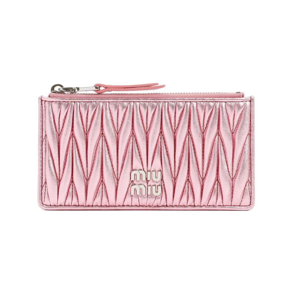 商品Miu Miu|MIU MIU  MATELASSÉ LEATHER POUCH SMALLLEATHERGOODS,价格¥3276,第1张图片