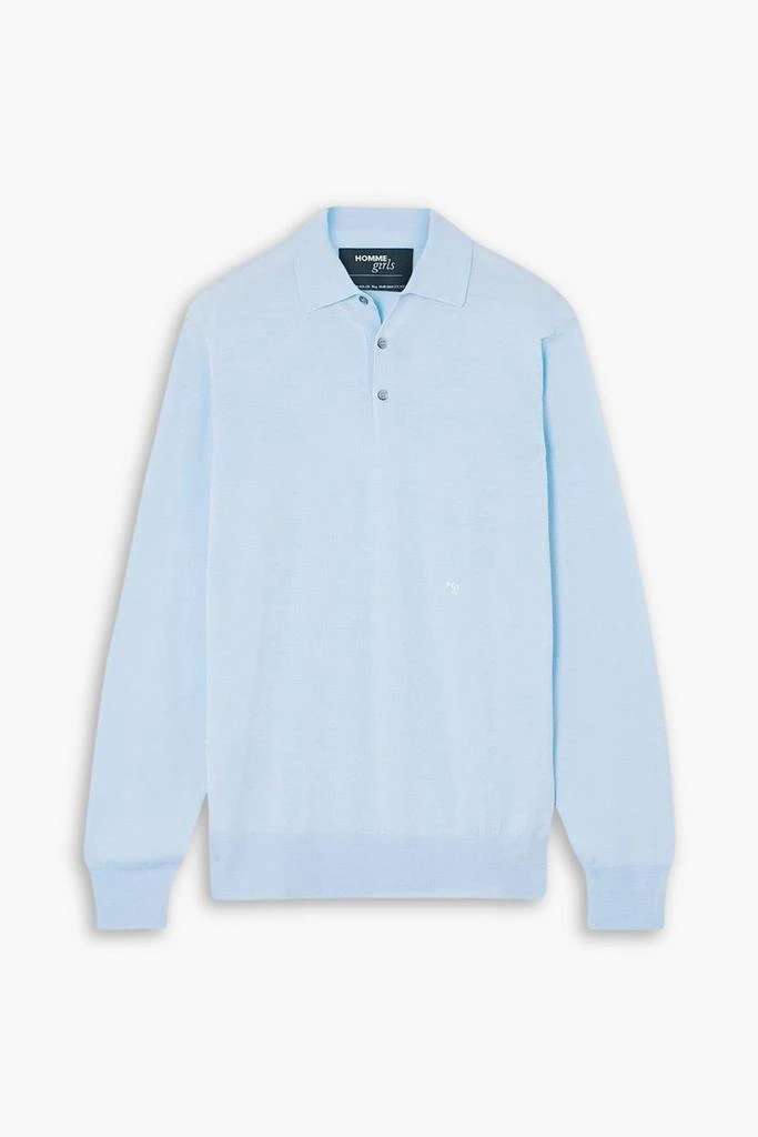 商品HOMMEGIRLS|Embroidered merino wool polo sweater,价格¥799,第1张图片