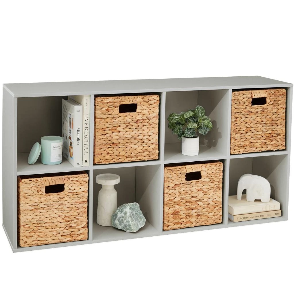 商品Best Choice Products|8-Cube Bookshelf, 13.5in Display Storage System, Organizer w/ Removable Back Panels,价格¥941,第1张图片