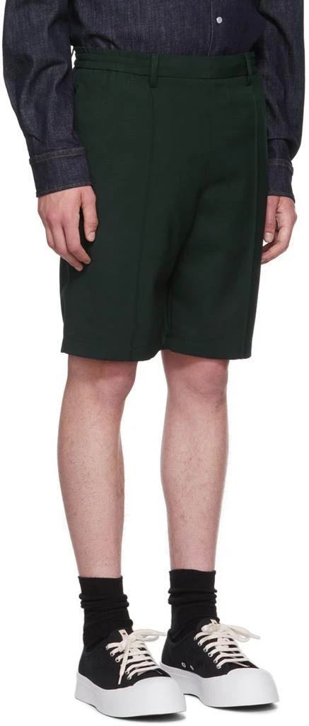 商品AMI|Green Wool Shorts,价格¥717,第2张图片详细描述