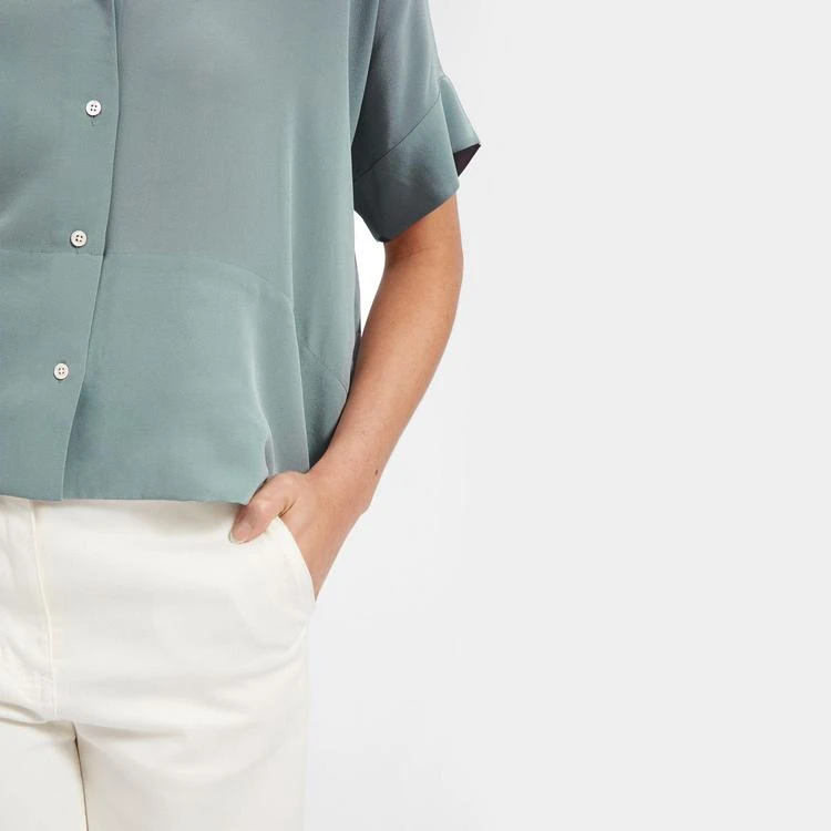 商品Everlane|丝绸短袖宽松衬衫,价格¥509-¥523,第2张图片详细描述