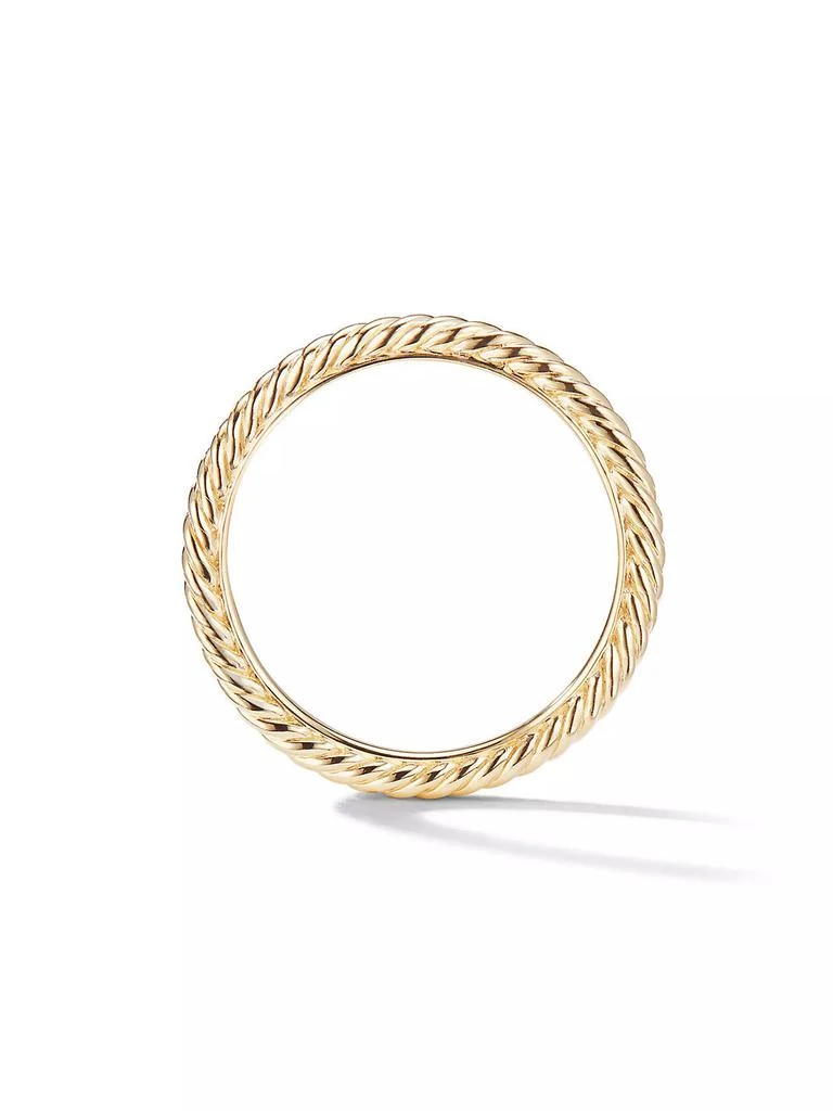 商品David Yurman|Cable Collectibles® Stack Ring in 18K Yellow Gold,价格¥5210,第2张图片详细描述