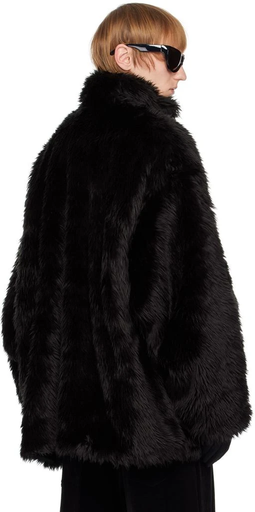 商品Balenciaga|Black Insulated Faux-Fur Jacket,价格¥17998,第3张图片详细描述