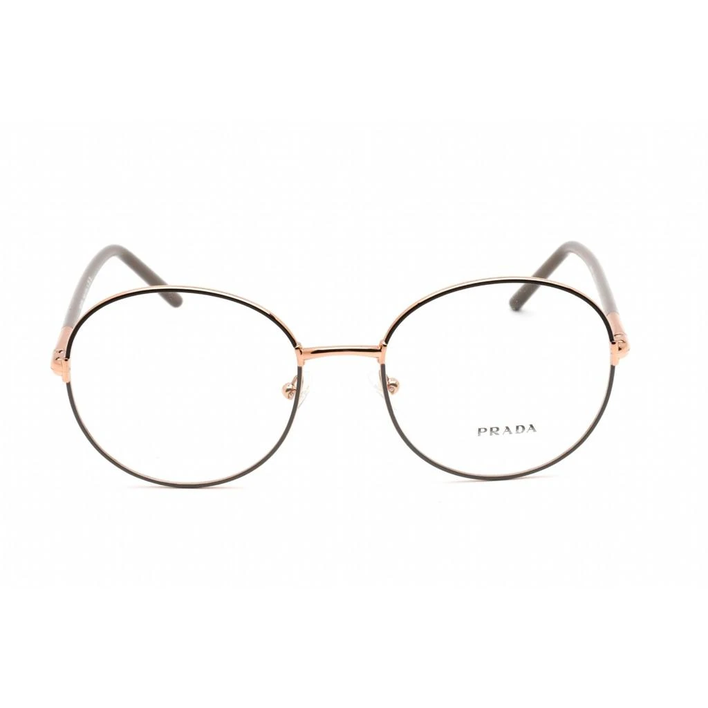 商品Prada|Prada Women's Eyeglasses - Full Rim Round Cocoa/Clay Metal Frame | 0PR 55WV 02H1O1,价格¥989,第2张图片详细描述