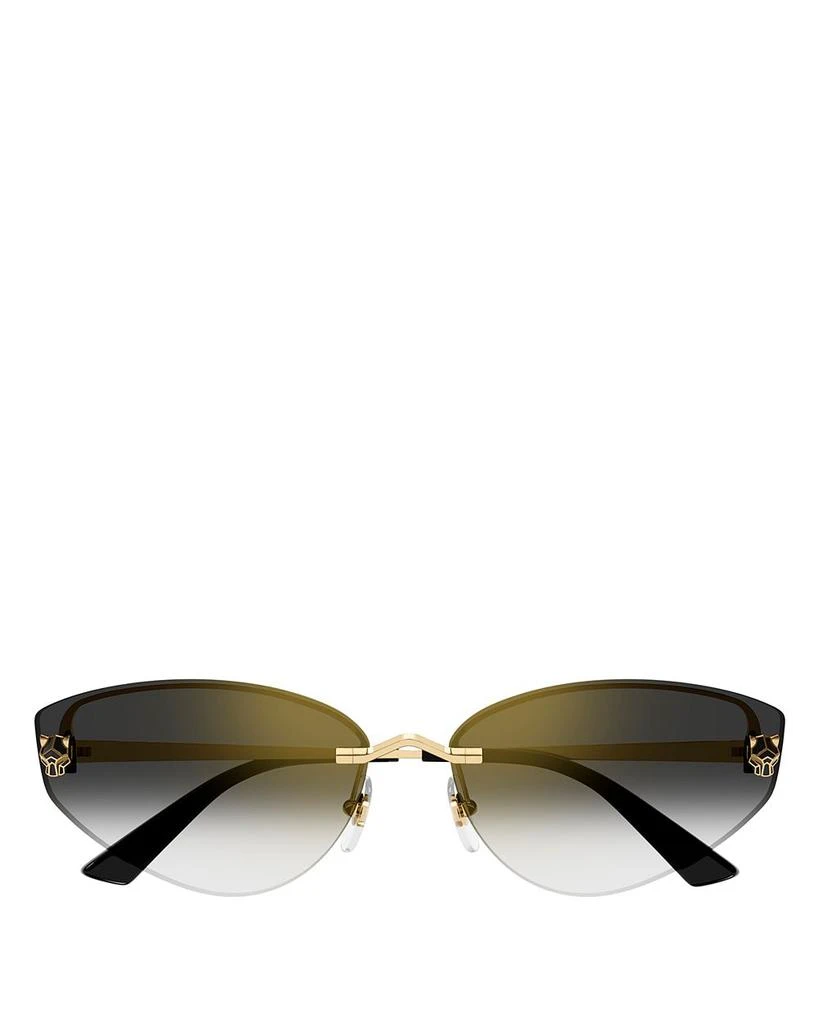 Panthère Light 24K Gold Plated Cat Eye Sunglasses, 65mm 商品