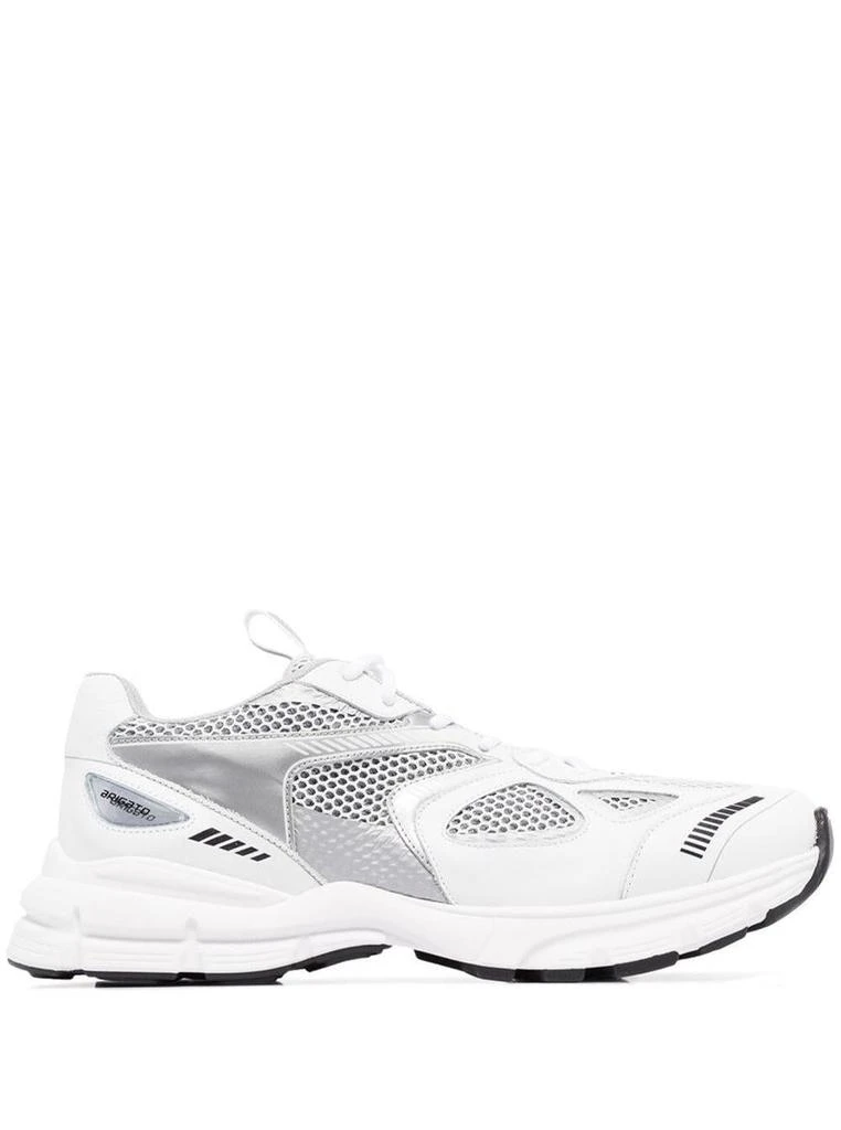 商品Axel Arigato|Silver and White Marathon Sneakers in Leather Blend Man Axel Arigato,价格¥1616,第1张图片