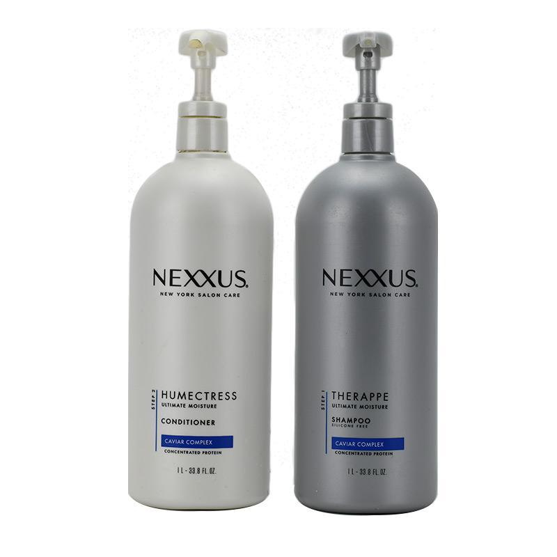 商品Nexxus|美国直邮Nexxus鱼子酱弹性蛋白滋养保湿洗发水1L+护发素1L套装,价格¥312,第3张图片详细描述