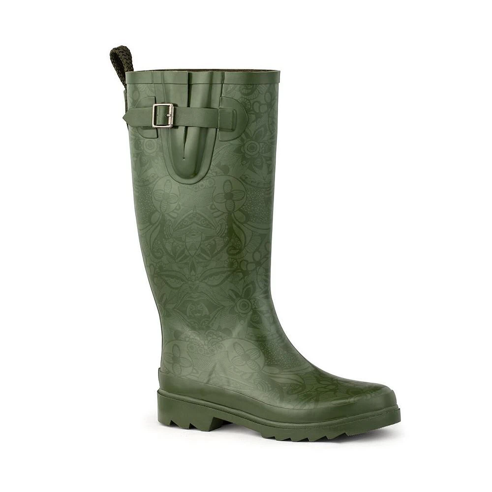 商品Sakroots|Women's Rhythm Rubber Tall Rain Boot,价格¥438,第1张图片