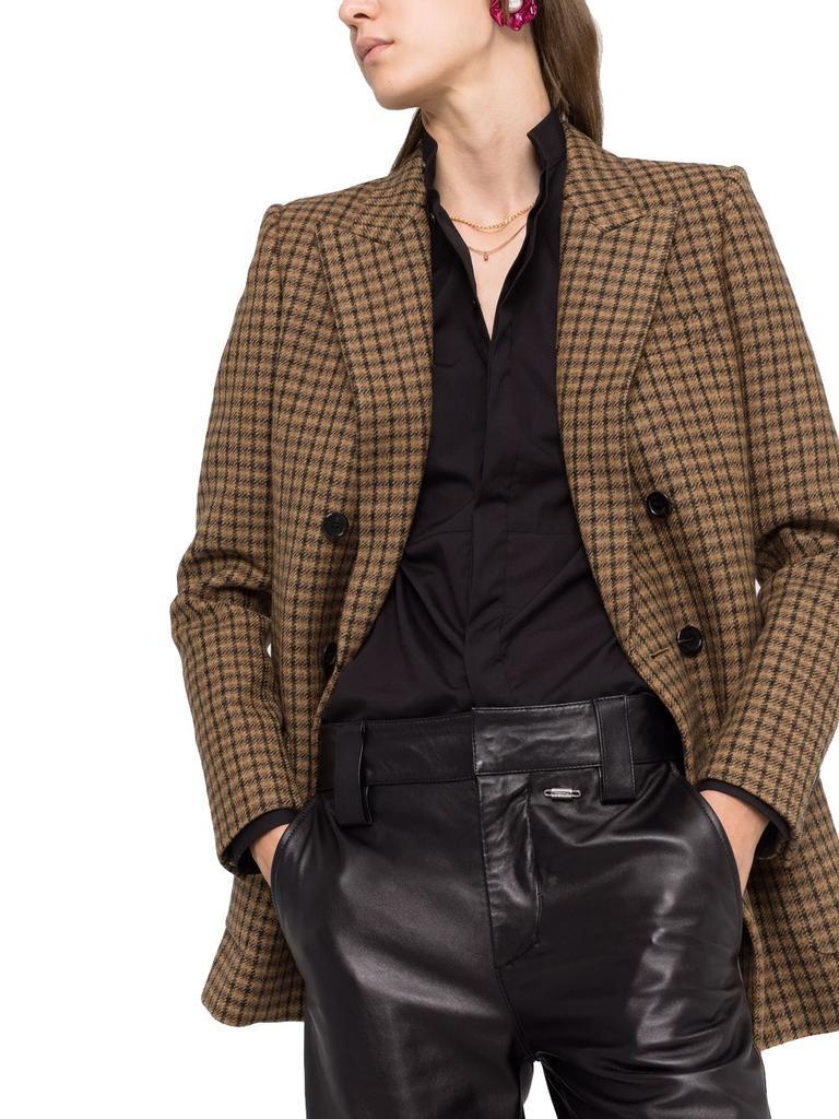 商品Yves Saint Laurent|Saint L AU Rent Women's  Brown Wool Blazer,价格¥17465,第5张图片详细描述