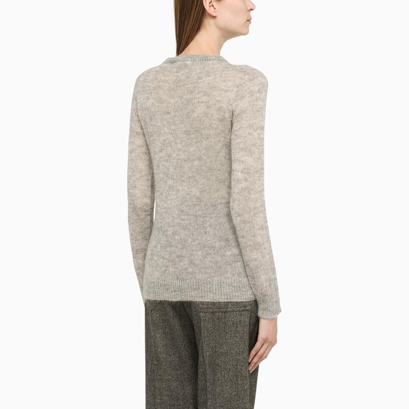 Grey mohair blend sweater商品第4张图片规格展示