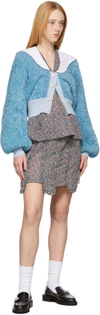 商品Ganni|Multicolor Floral Crêpe Mini Skirt,价格¥668,第4张图片详细描述