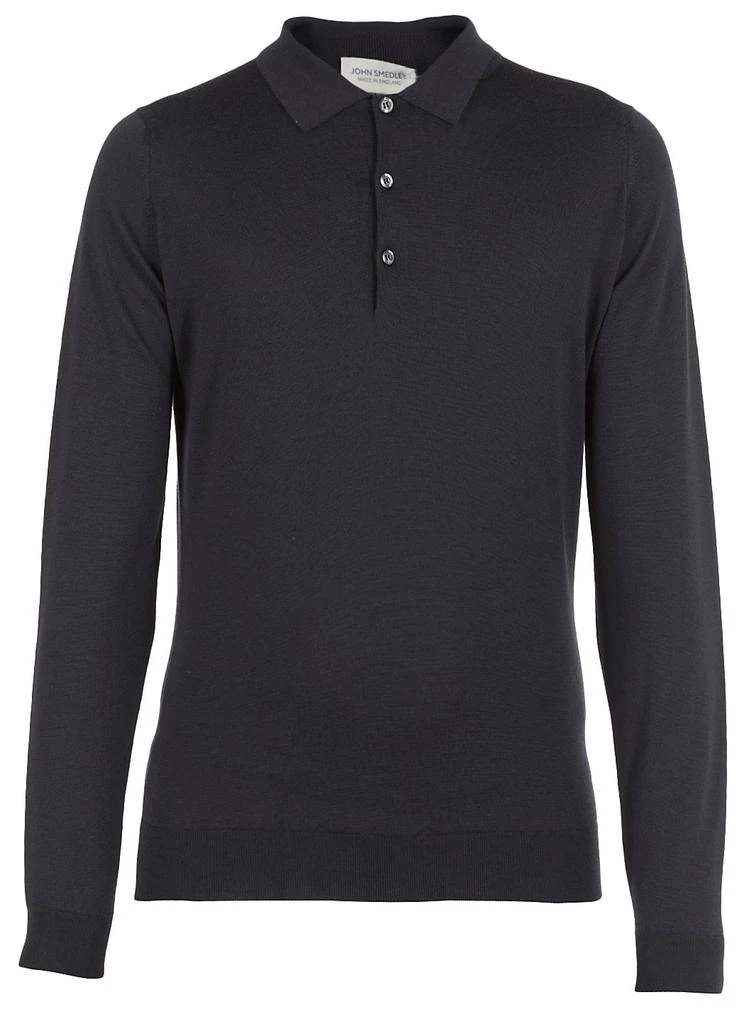 商品John Smedley|John Smedley Belper Buttoned Knitted Polo Shirt,价格¥1851,第1张图片