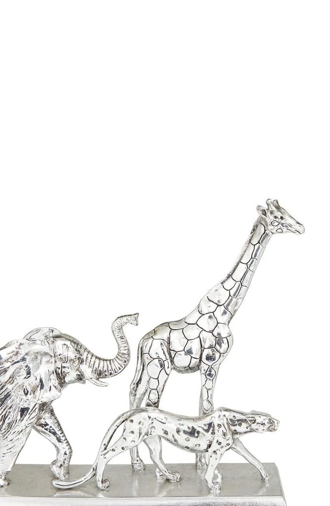 商品VIVIAN LUNE HOME|Silvertone Polystone Safari Animal Sculpture,价格¥847,第3张图片详细描述
