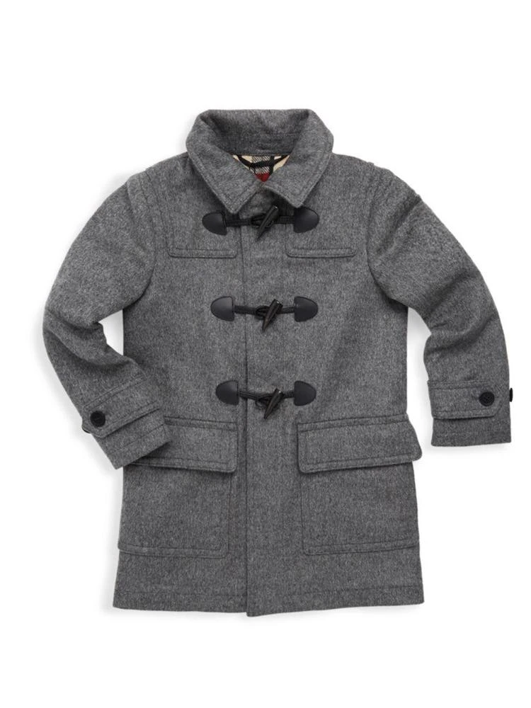 商品Burberry|Little Boy's & Boy's Hooded Wool Duffle Coat,价格¥2727,第3张图片详细描述