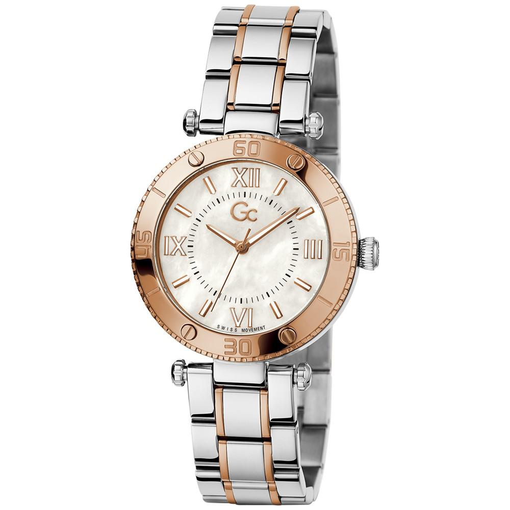 Gc Muse Women's Swiss Two-Tone Stainless Steel Bracelet Watch 34mm商品第5张图片规格展示