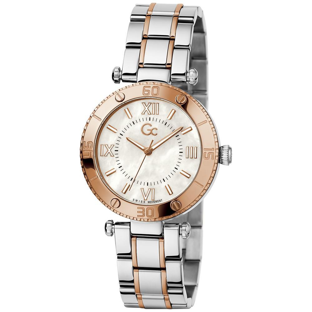 商品GUESS|Gc Muse Women's Swiss Two-Tone Stainless Steel Bracelet Watch 34mm,价格¥2815,第7张图片详细描述