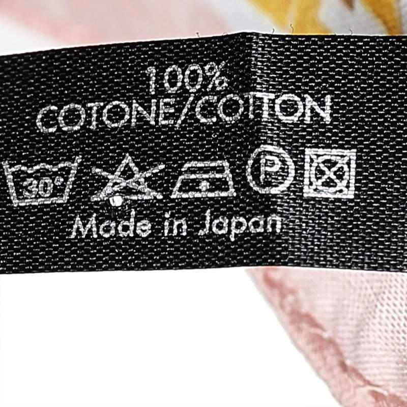 Fendi Pink Logo Printed Cotton Handkerchief商品第5张图片规格展示