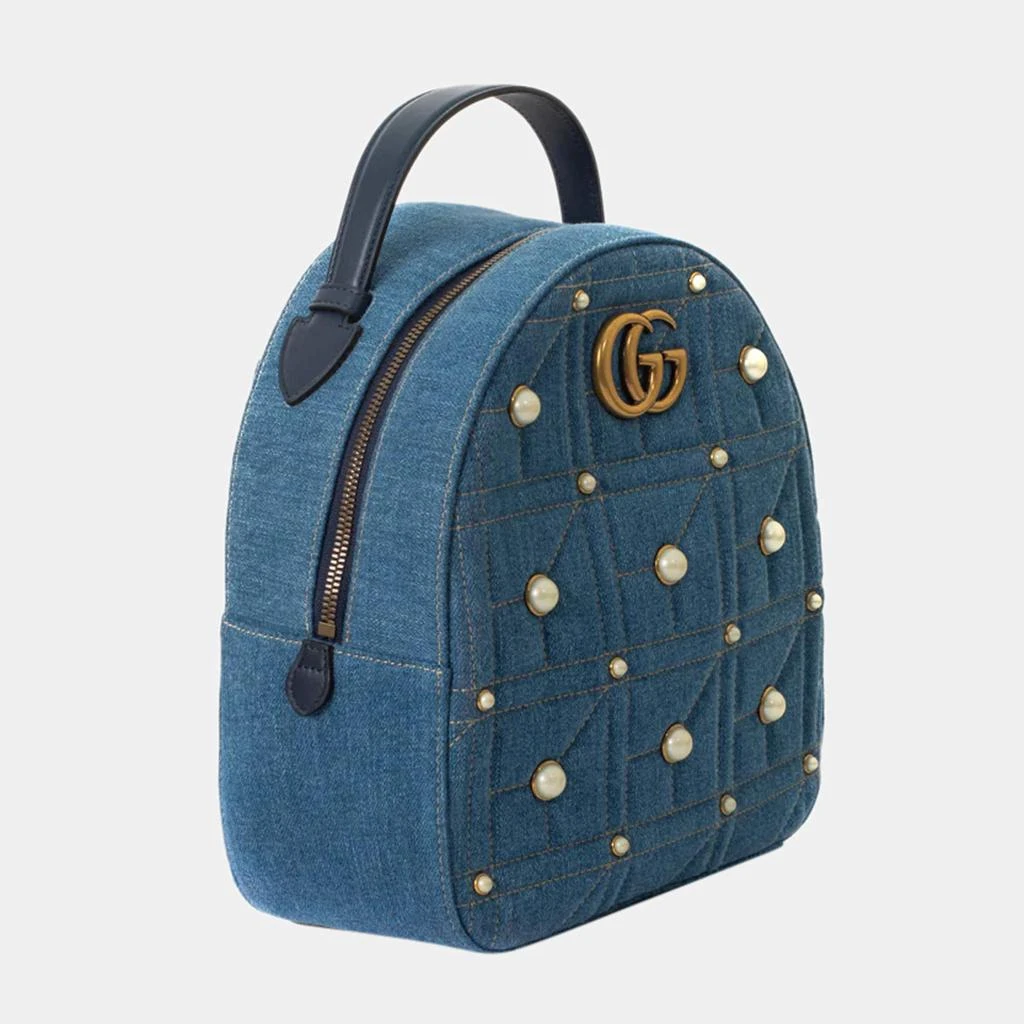 商品[二手商品] Gucci|Gucci GG Denim Backpack Backpack in Blue Denim - Jeans,价格¥14717,第2张图片详细描述