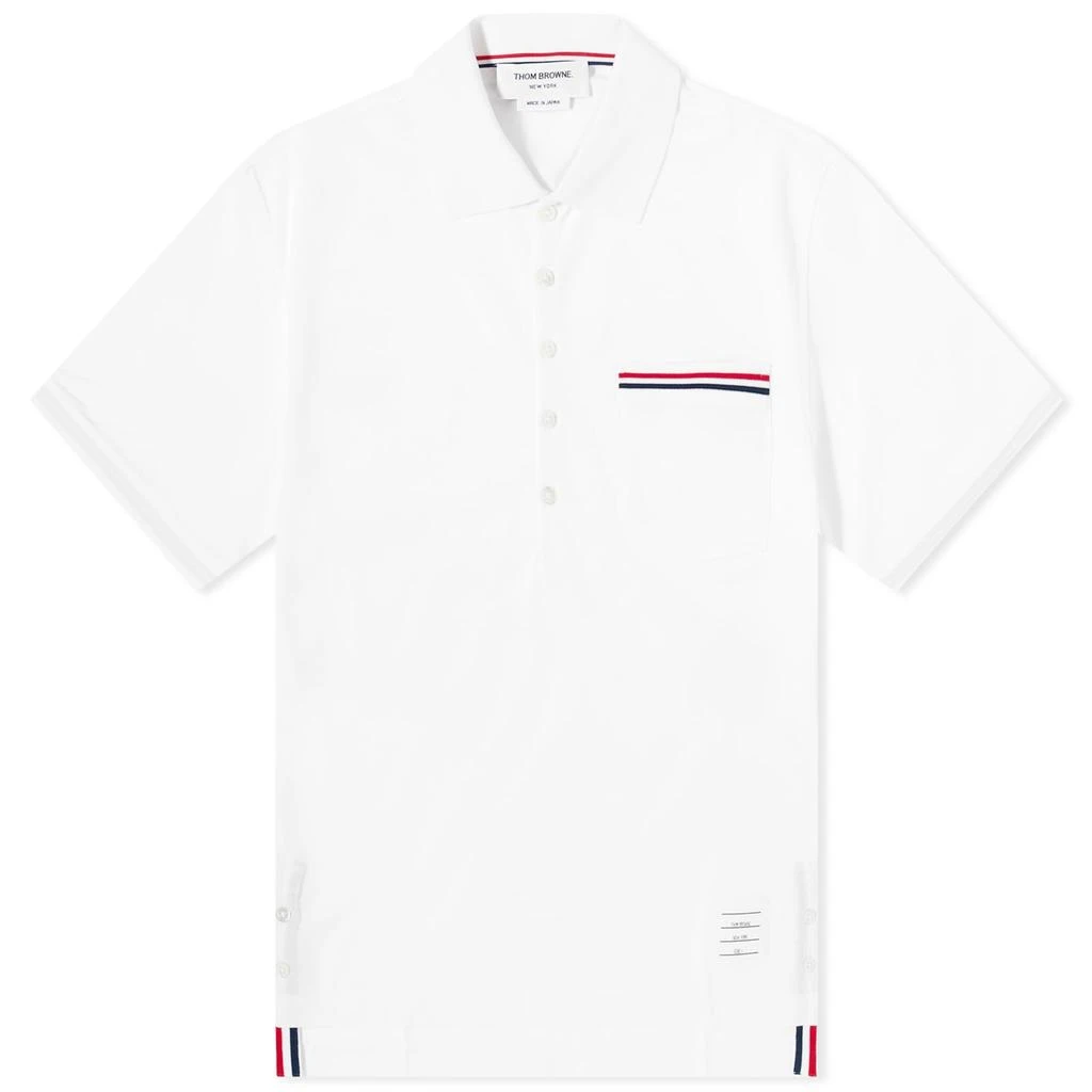 商品Thom Browne|Thom Browne Mercerised Pique Pocket Polo,价格¥1897,第1张图片