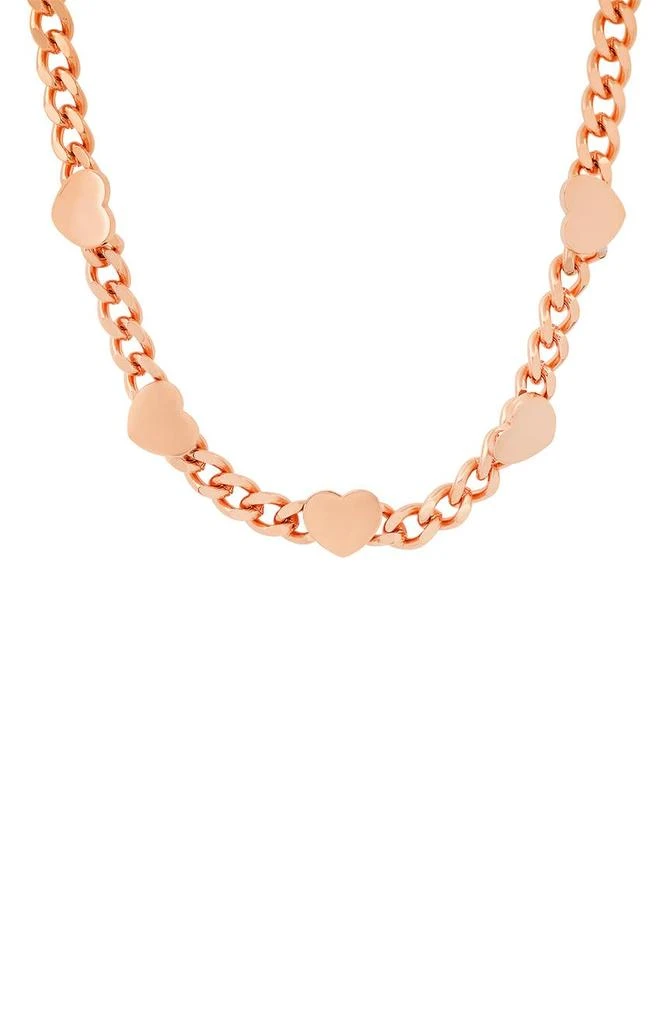 商品HMY JEWELRY|18k Rose Gold Plated Stainless Steel Chain Necklace,价格¥330,第1张图片