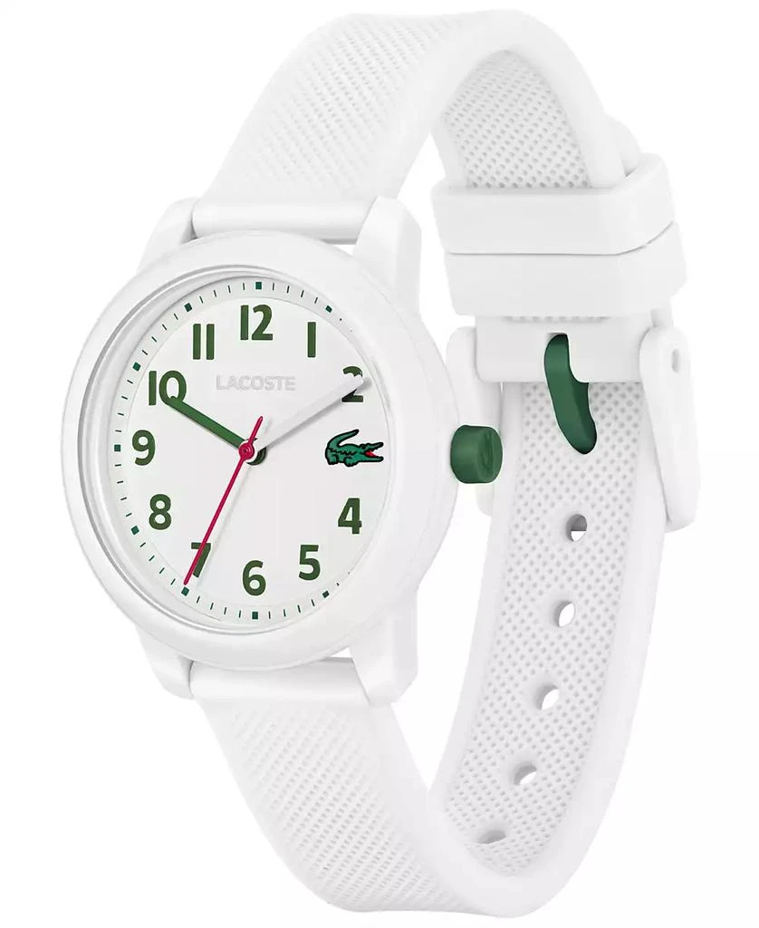 商品Lacoste|Kids L.12.12 White Silicone Strap Watch 32mm,价格¥502,第2张图片详细描述