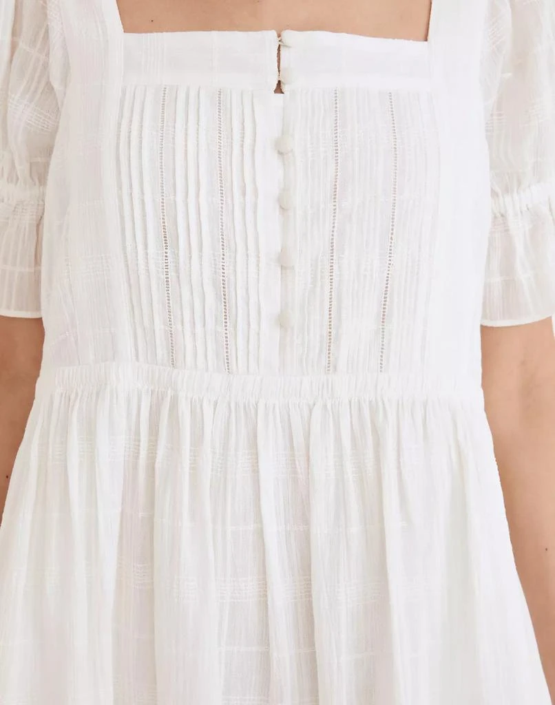 商品Madewell|Puff-Sleeve Drawstring Mini Dress,价格¥236,第4张图片详细描述