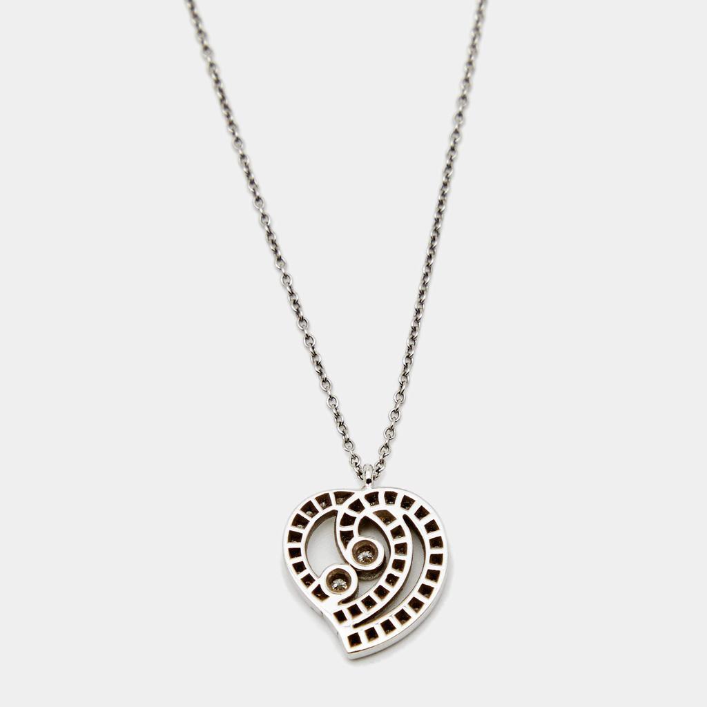 商品[二手商品] Tiffany & Co.|Tiffany & Co. Enchant Heart Diamond Platinum Pendant Necklace,价格¥18086,第5张图片详细描述
