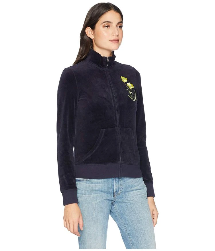 商品Juicy Couture|Floral Patches Velour Fairfax Jacket,价格¥579,第4张图片详细描述