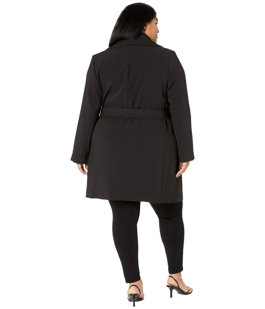 商品Ralph Lauren|Plus Size Front Wrap Crepe Dress Coat,价格¥708,第2张图片详细描述