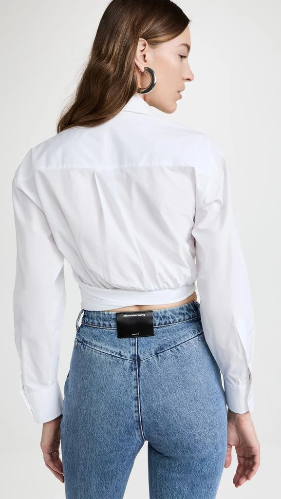 商品Alexander Wang|alexanderwang.t 前交叠短款衬衣,价格¥967,第3张图片详细描述