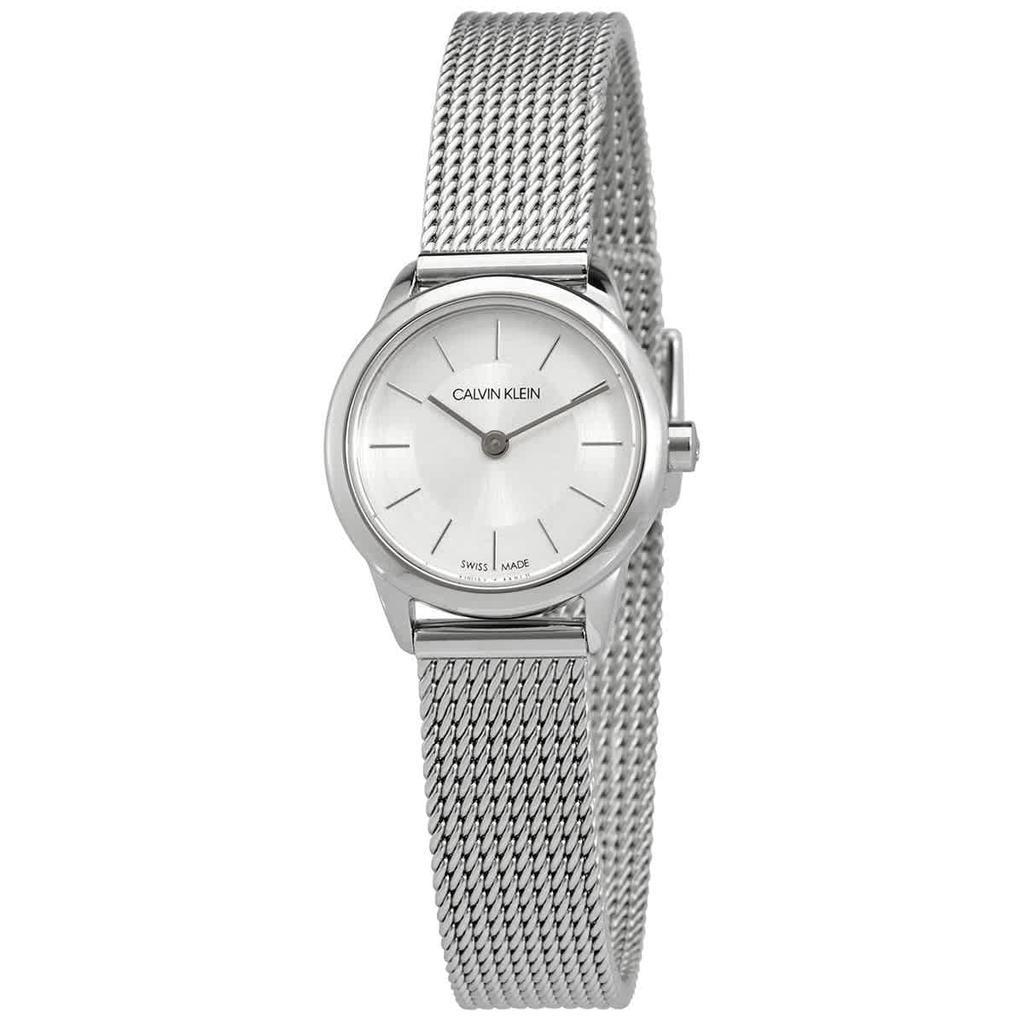 商品Calvin Klein|Calvin Klein Minimal Quartz Silver Dial Ladies Watch K3M23126,价格¥454,第1张图片
